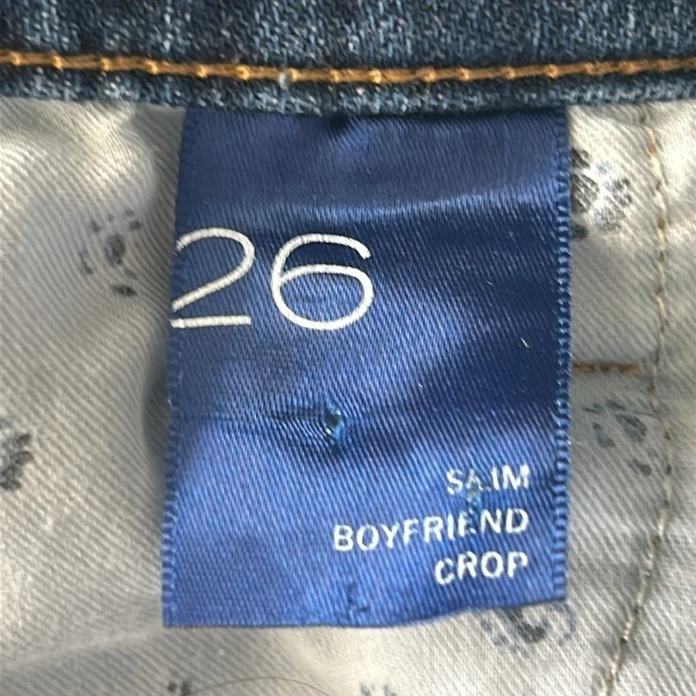 PILCRO anthropologie slim boyfriend crop jeans size 26